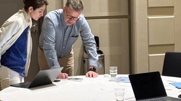 Team collaboration during planning session